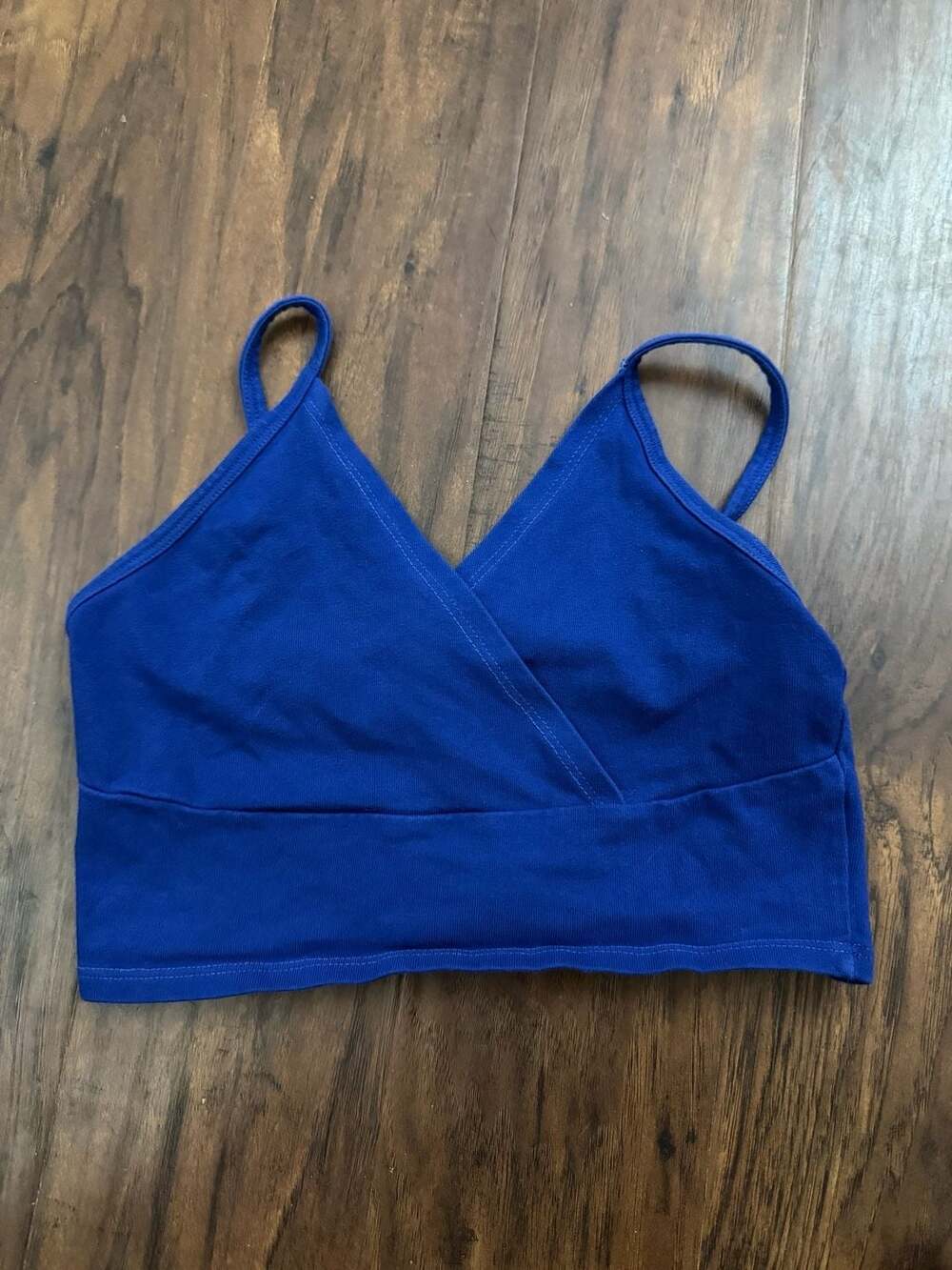 Brandy Melville Crossover Tank Top Royal Blue